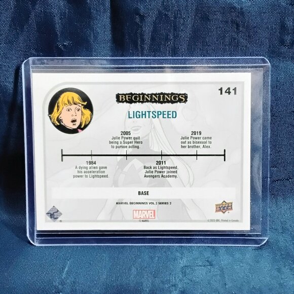5/$20 Mint 2023 UD Lightspeed Marvel Beginnings Vol. 2 Series 2 Card 141!! - Picture 2 of 2